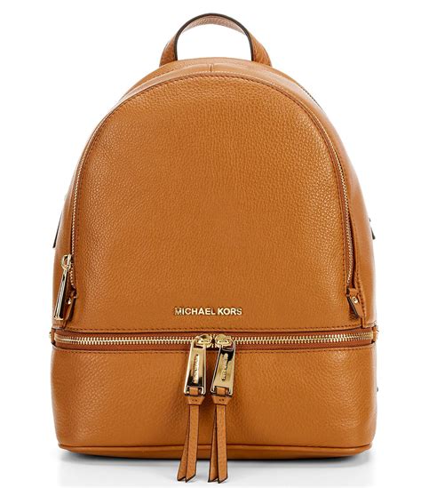 michael kors rhea medium pebbled slim backpack|michael kors rhea zip backpack.